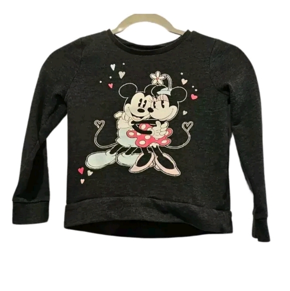 Disney Jumping Beans Fleece Minnie And Mickey Sweater Top Girls Size 6x - Picture 1 of 4